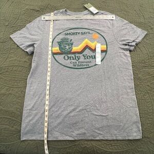 Gray Smokey Bear Graphic T-Shirt